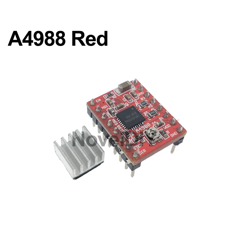 Reprap шаговый модуль драйвера A4988 DRV8825 AT2100 шаговый двигатель модуль драйвера с радиатором для 3d принтера Ramps 1,4 CNC щит
