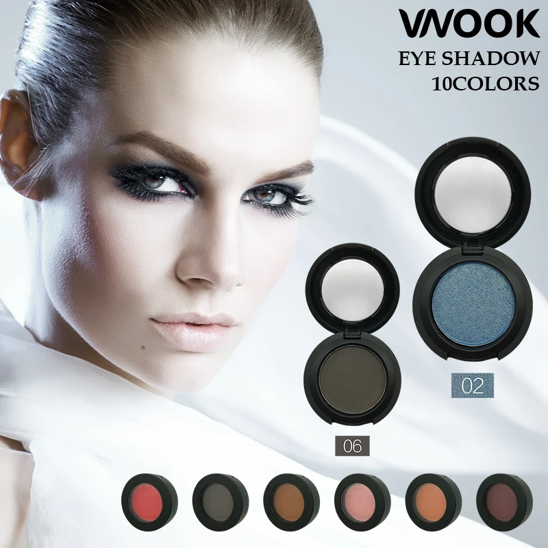 Vnook бренд блеск Тени для век Палитра Макияж матовая водостойкая Professional Make Up Kit