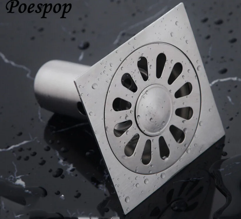 POSEPOP 10*10 см 304 сток в полу из нержавеющей стали для ванной комнаты кухни Душ