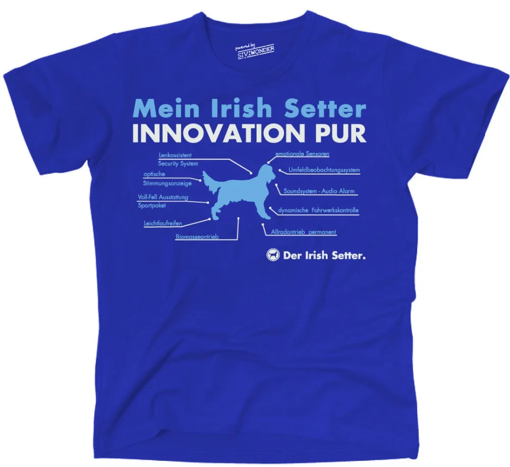 Футболка TINNO Hunde Hund INNOVATION PUR IRISH SETTER Fun Siviwonder|Мужские футболки| |