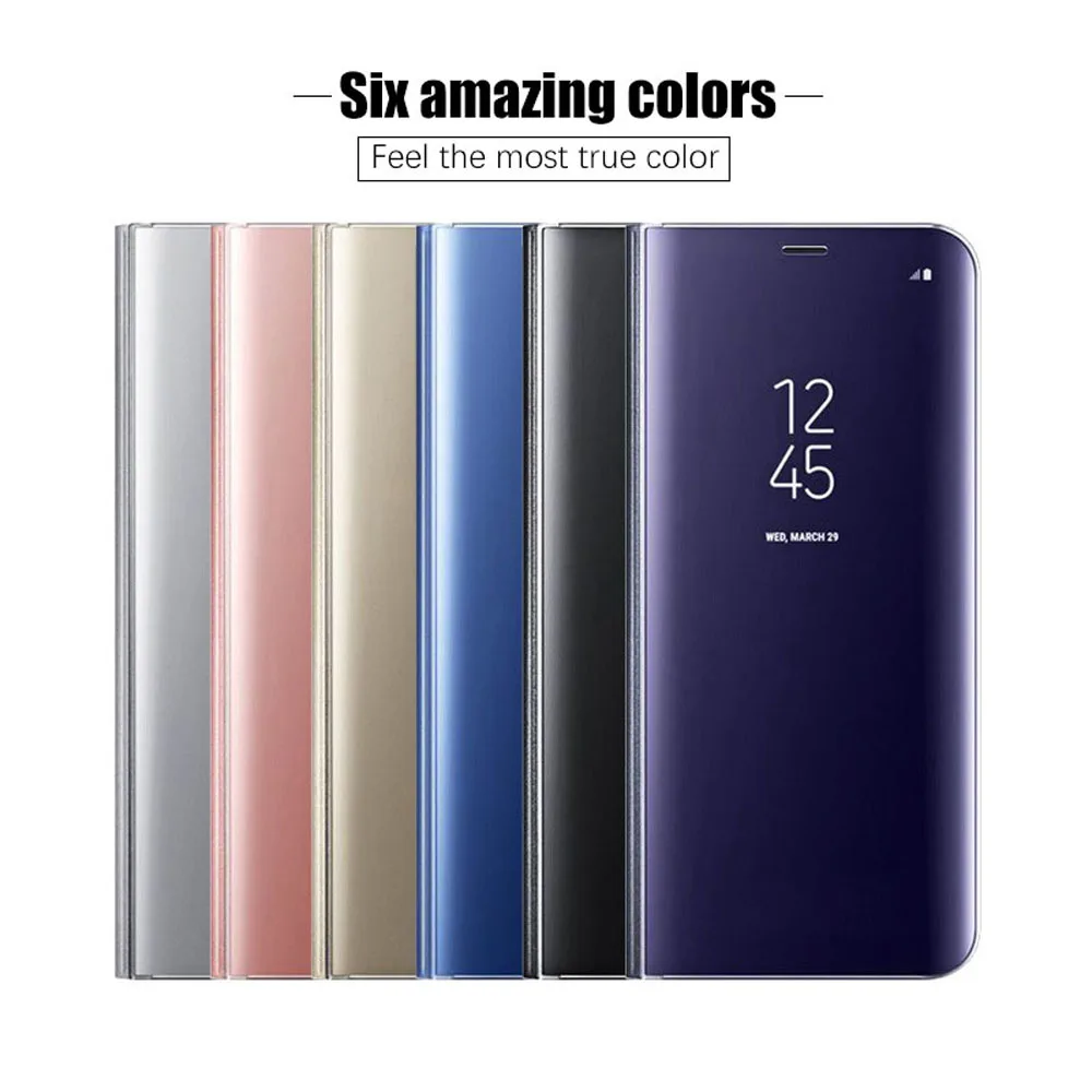Eqvvol Clear View Smart Mirror Phone Case For iphone XR XS MAX X 8 7 6 6s Plus Cases Flip Stand Leather Cover 10 Caqa | Мобильные