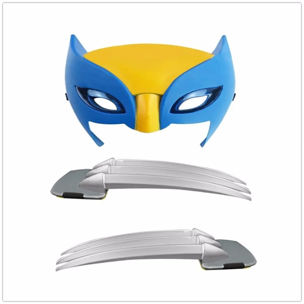 Игрушки для косплея X men маска когти Росомахи аниме 25 см ABS фигурка игрушки Бий