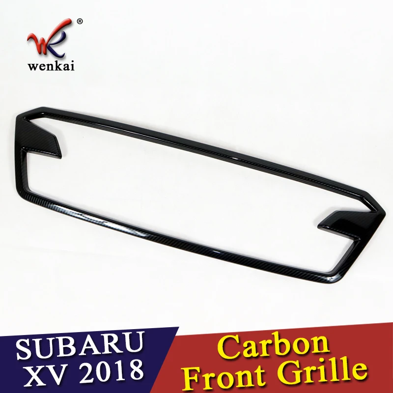WENKAI для углеродного волокна добавить на стиль Передняя решетка Subaru XV GT3 GT7 2017 2018 1