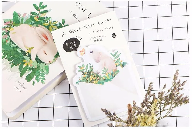 30 страниц/упаковка Wish of Rbbit memo pad Sticky Notes Memo notebook канцелярские принадлежности Papelaria Escolar школьные принадлежности