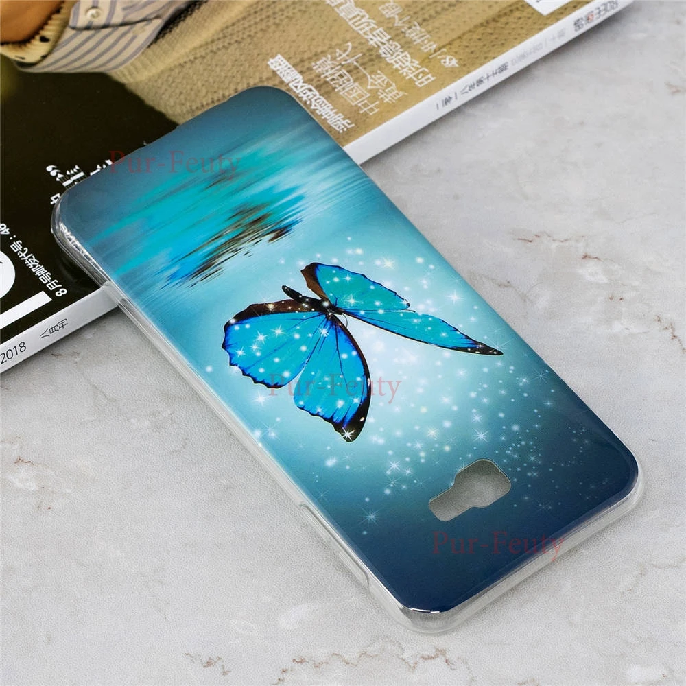 Светящиеся силиконовые чехлы для телефонов Samsung Galaxy J4 Plus + J415 J415F J415FN/DS J4Plus с