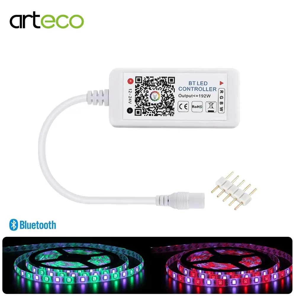 DC 12 В 24 RGB/RGBW/RGBWW светодиодный контроллер RGB для светодиодной ленты Bluetooth контроль