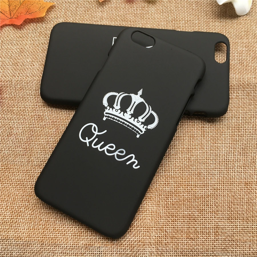 Модные Дизайн Корона телефона чехол для iphone 6 S Plus пары queen King Мягкая силиконовая