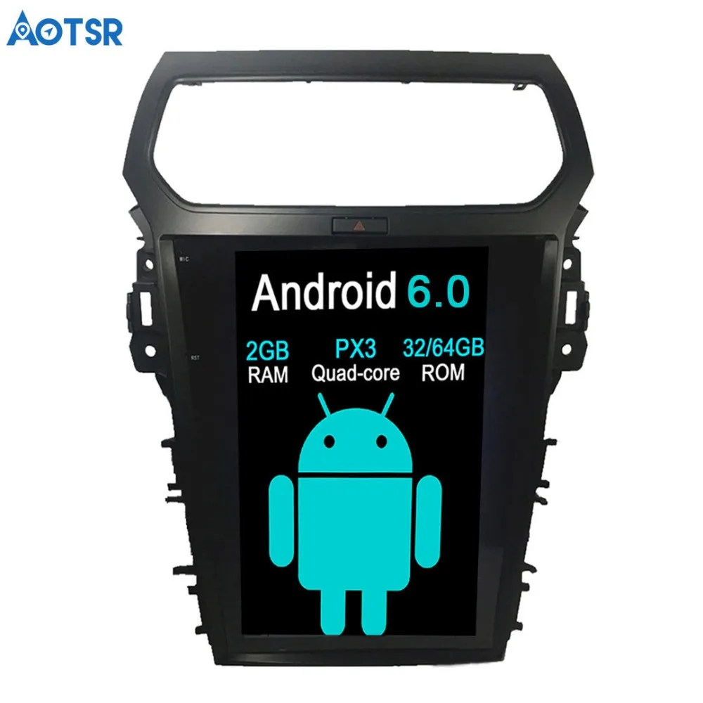 Автомобильный DVD плеер Aotsr Tesla Android 7 1 GPS навигация для Ford Explorer 2011 2019 Din радио