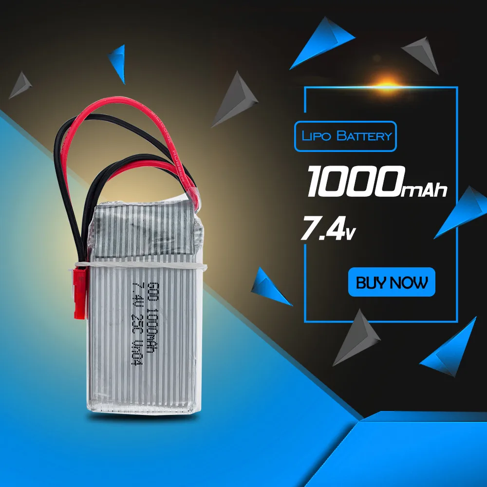Лидер продаж литий полимерный аккумулятор Lipo 7 4 В 1000 мАч для WLToys V262 V333 V353 V912 V915 FT009