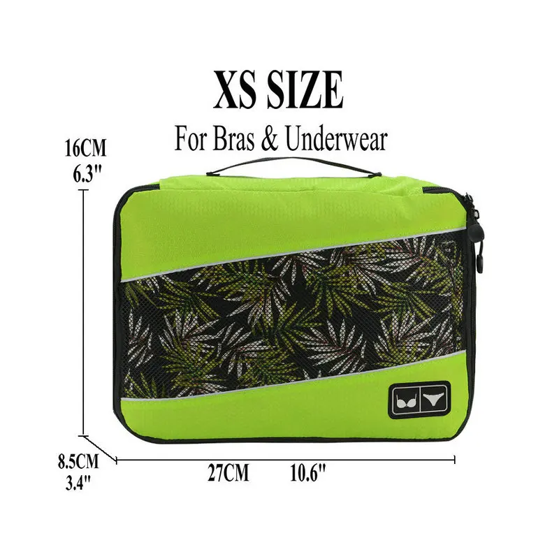 Green XS Soperwillton упаковочные кубики, нейлоновая дорожная сумка-Органайзер, Воздухопроницаемая сетчатая дорожная сумка для мужчин и женщин, органайзер для путешествий - Цвет: Green XS