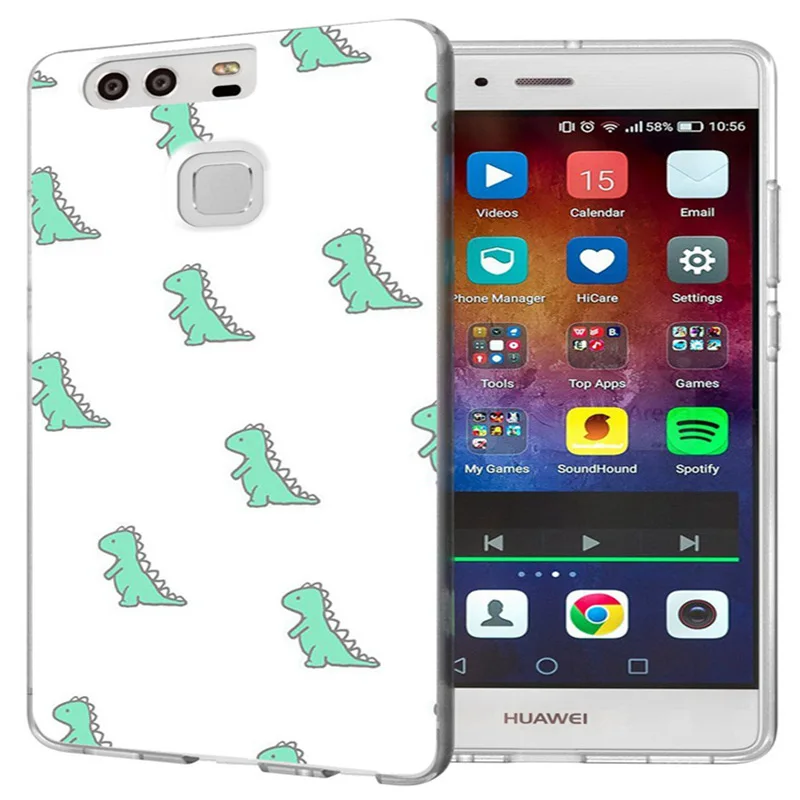 Soft TPU Pattern Silicone Case For Huawei P9 P10 Lite P8 2016 2017 Y5 II 2 Y5ii / Y6ii Ultra Slim Cover Capa A154 |