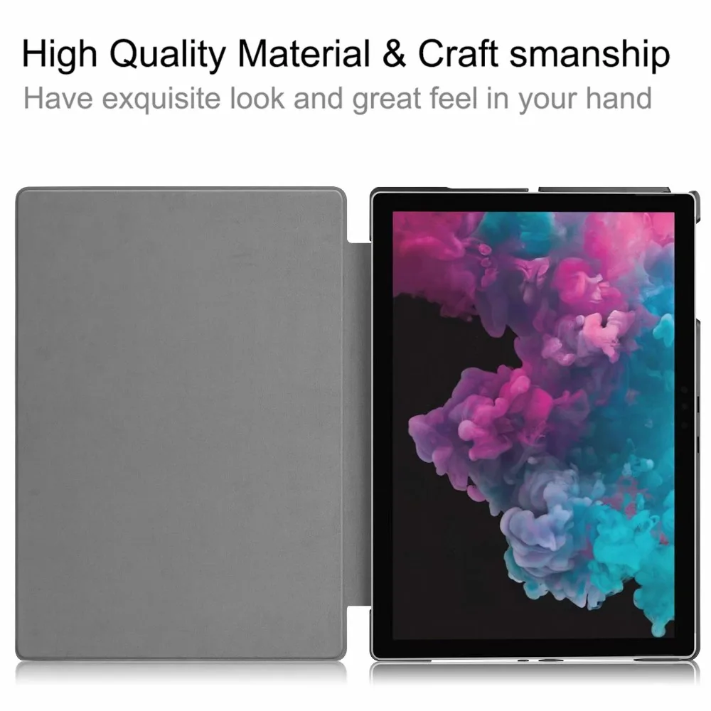 For Microsoft surface Pro 4 pro 5 6 Smart Cover for 4/5/6 Slim PU Leather Case Tablet Stand shell + pen |