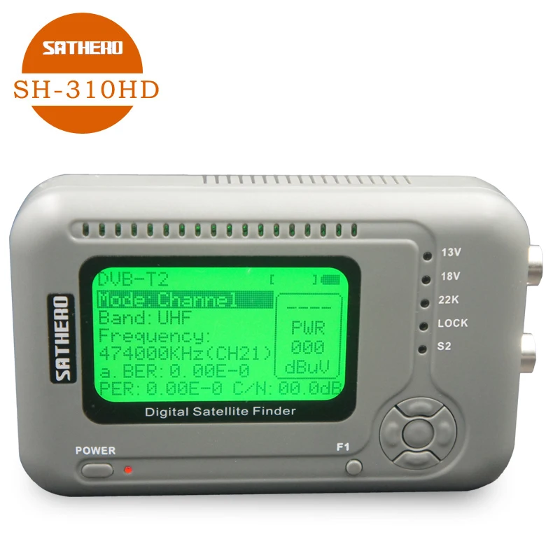 Sathero оригинальный SH 310HD Combo Signal Finder DVB S2 & T2 Цифровой спутниковый meter Бесплатный finder