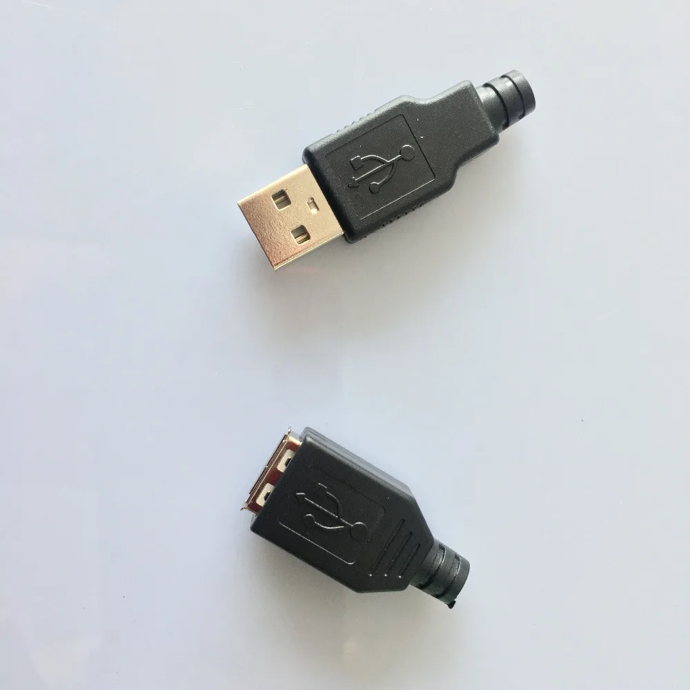 10 шт./пакет YT2151Y USB 2 0 штекер/гнездо разъем для сварки данных OTG линейный