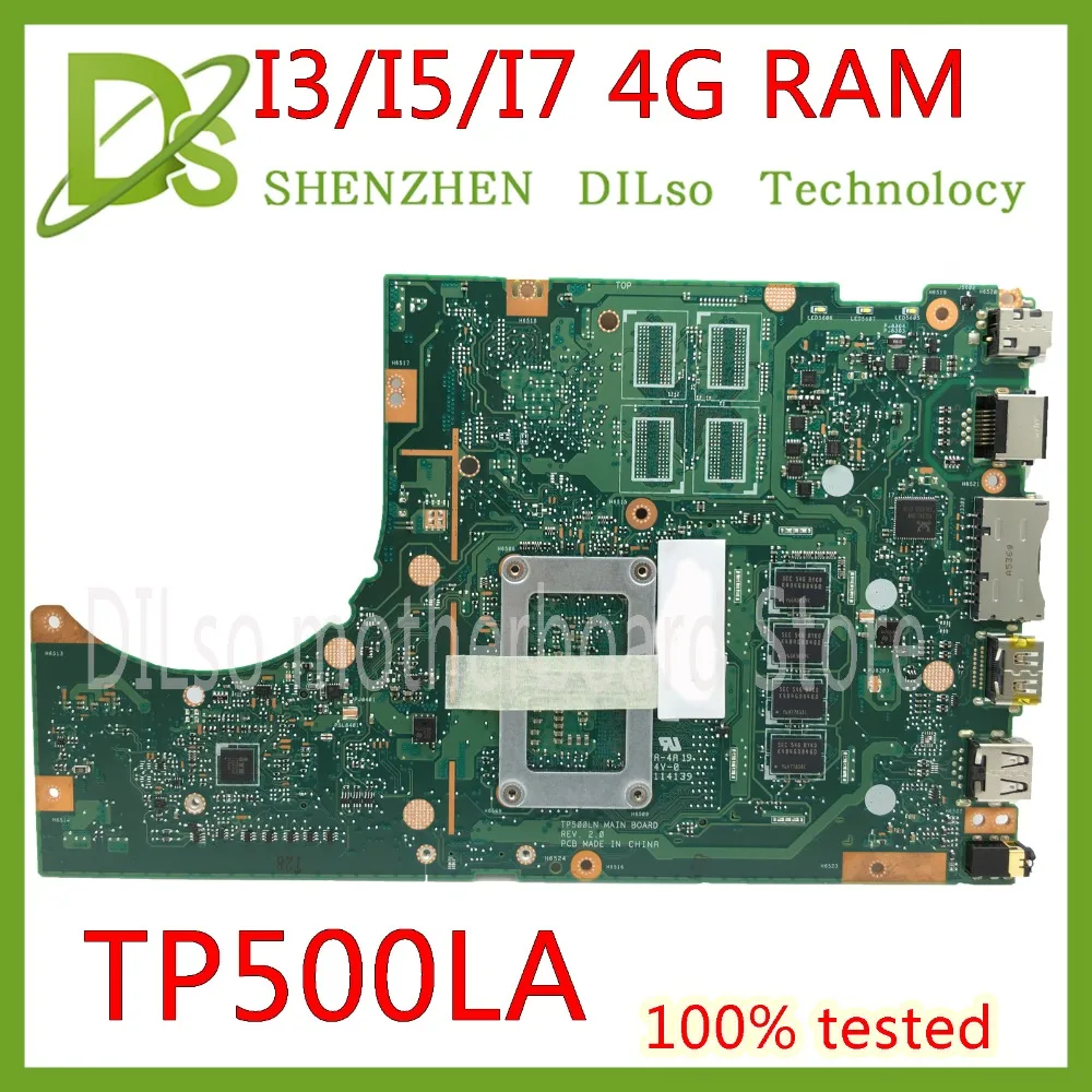 Preise Original Für ASUS TP500LN TP500LA TP500 Laptop Motherboard I7-5500U TP500LA Mainboard 4GB RAM Test Arbeit 100%