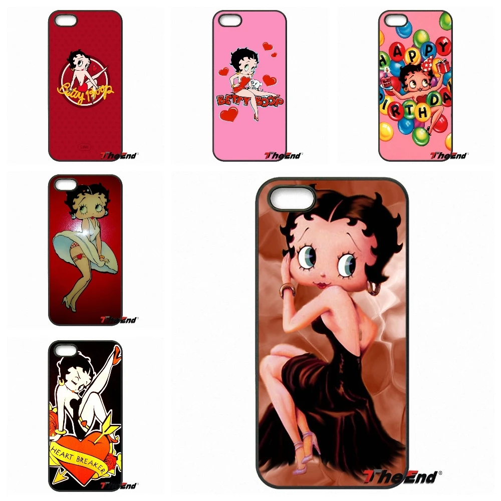 Для iPhone X 4 4S 5 5C SE 6 S 7 8 плюс Galaxy J5 J3 A5 A3 2016 s5 S7 S6 край сексуального Betty Boop телефон Coque
