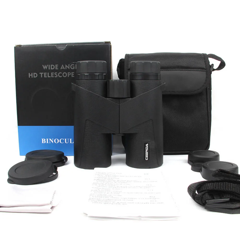 

10x42 Wide Angle Telescope HD IPX7 Nitrogen Waterproof Low Night Vision Binoculars for Bird Watching Travelling Hunting Camping