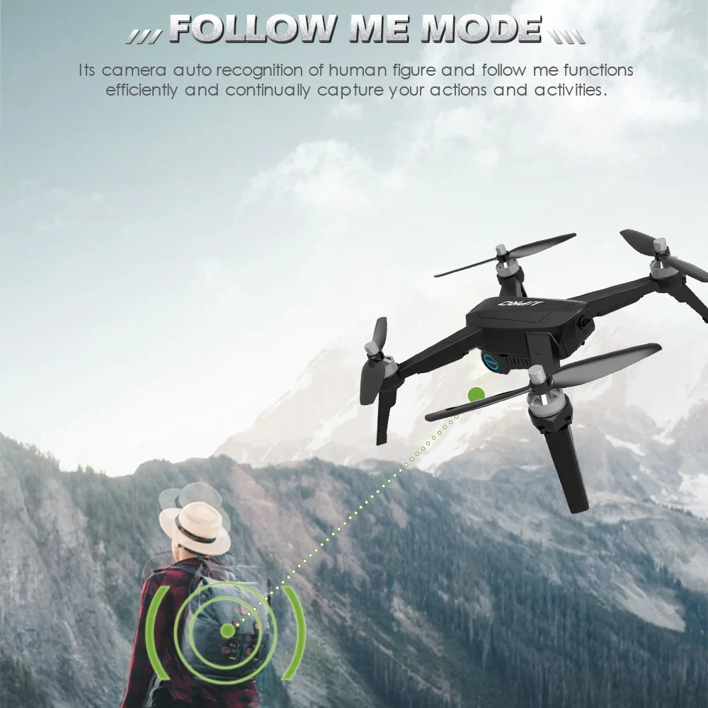 JJPRO X5 EPIK Радиоуправляемый Дрон 1080P 5G Wifi FPV камера gps позиционирование Следуйте за мной высота удержания Дрон бесщеточный двигатель RC Квадрокоптер