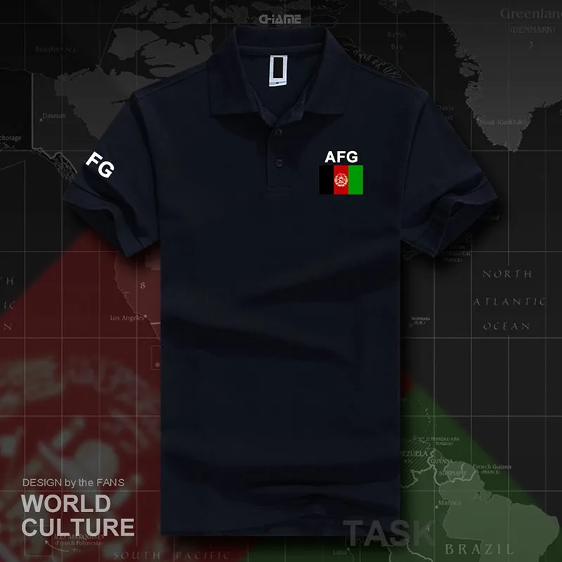 Afghan polo рубашки мужские с коротким рукавом белые бренды напечатаны для страны хлопок национальная команда флаг AFG ислам пашто - Цвет: polo-navy