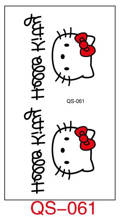 Водостойкие временные тату наклейки hello kitty Дети временная татуировка