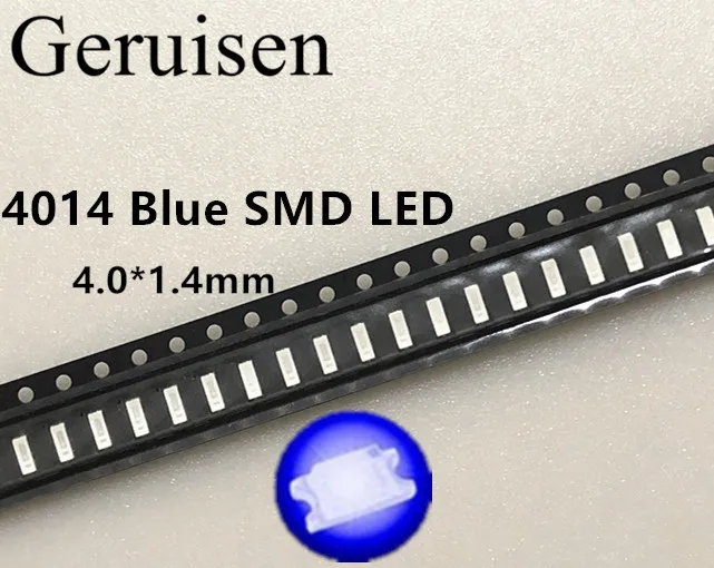 500 шт. высокое качество синий 0 2 Вт чип led 4014 smd 460 475nm 4 0*1 мм светоизлучающий диод (CE &