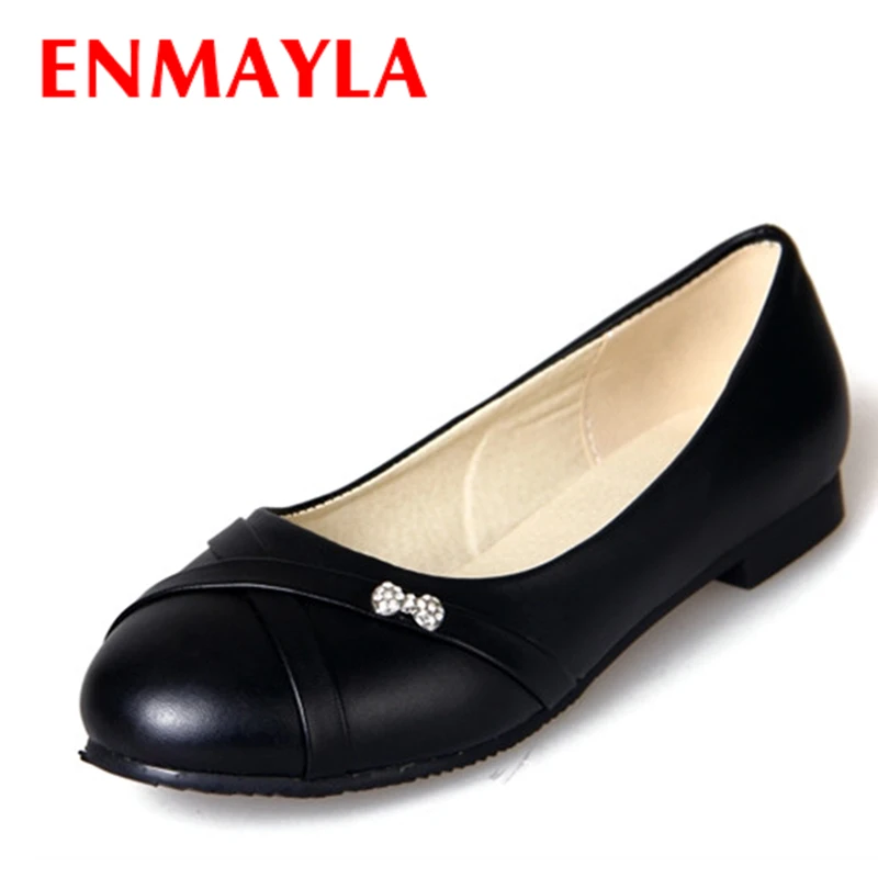 ENMAYLA/Новые модные и Стильные красивые Стразы туфли на плоской подошве