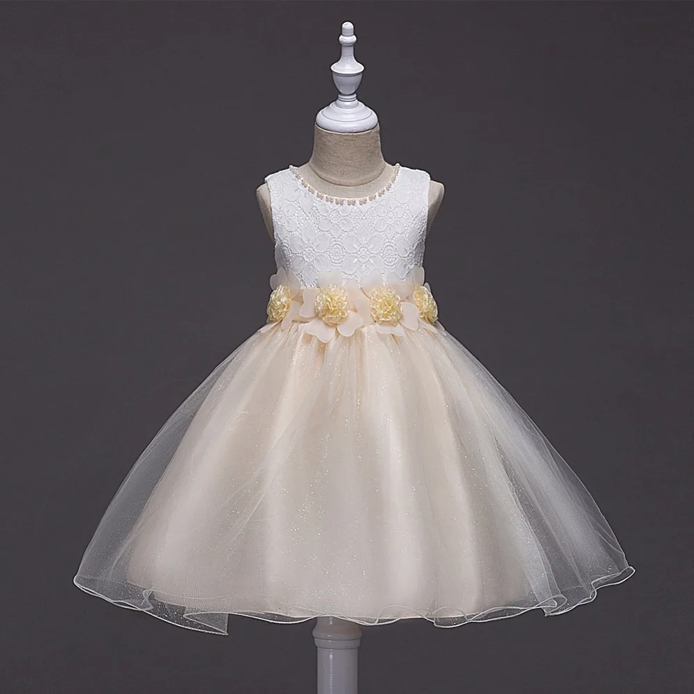 Cielarko Girls Dress Shiny Children Lace Party Dresses Pageant Baby Birthday Vestidos Ball Gowns Kids Wedding Clothing for Girl | Детская