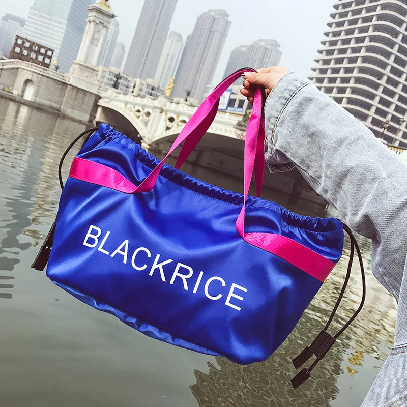Письмо модный бренд Оксфорд Gym Bag для фитнес для женщин спортивная сумка чехол для мусора путешествия вещевой мешок женский