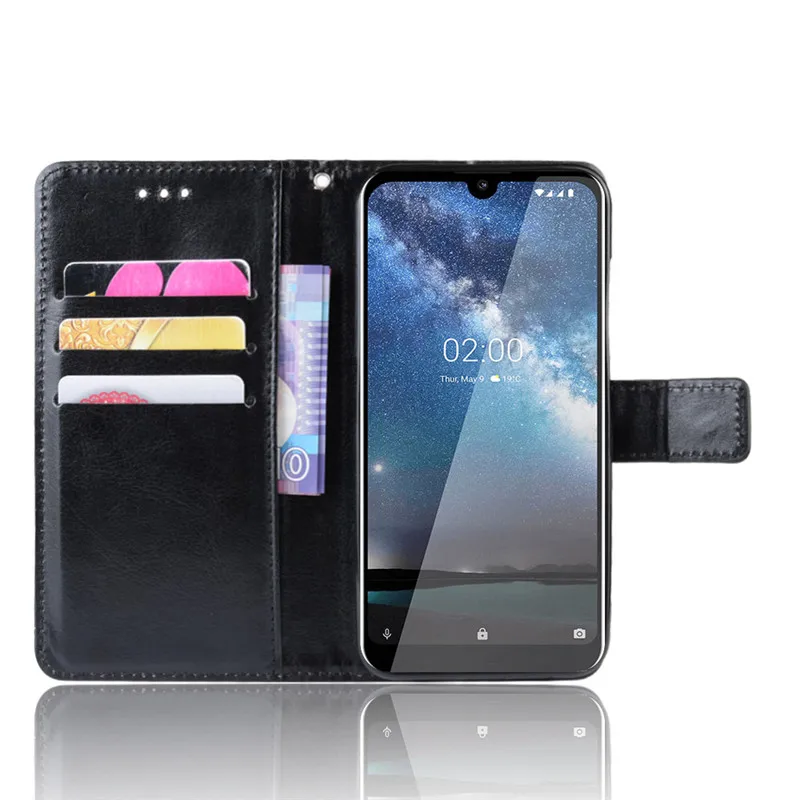 Для Nokia 2,2 Чехол кожаный винтажный кошелек чехол для Nokia 2,2 TA-1188 TA-1191 TA-1179 TA-1183 флип-чехол Магнитный чехол для телефона