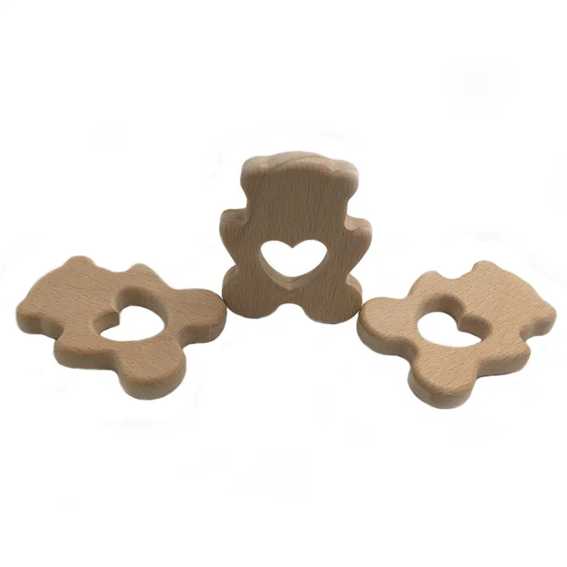 1 шт. куртка с изображением милого медведя Форма деревянный Прорезыватель