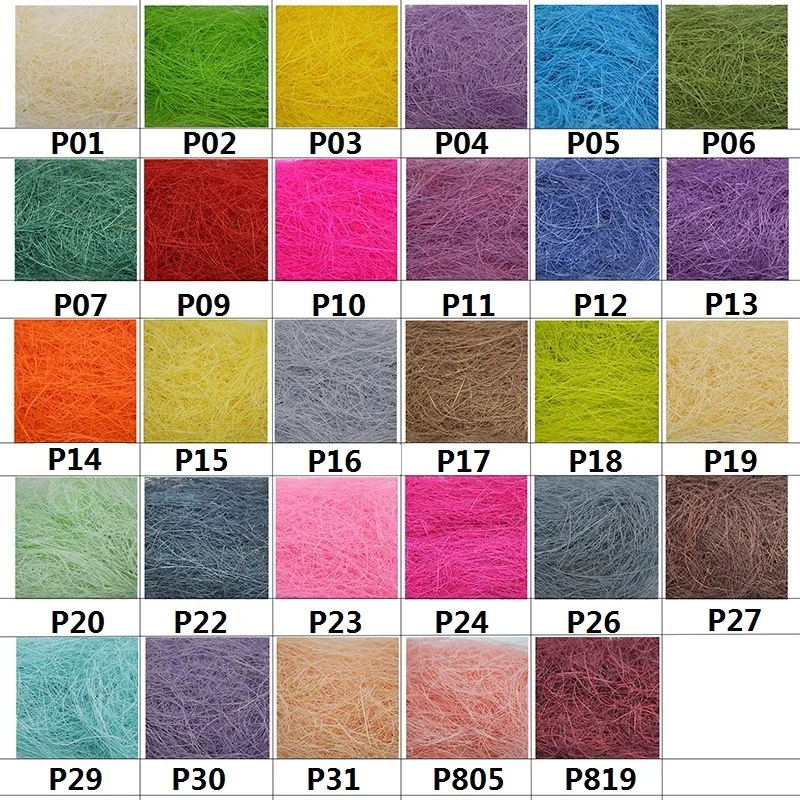 

50g Nature Sisal Rustic Wedding DIY Flower Bouquet Gift Jewelry Box/Pakage Decoration Wrapping Supplies Nest Art Craft Handmade