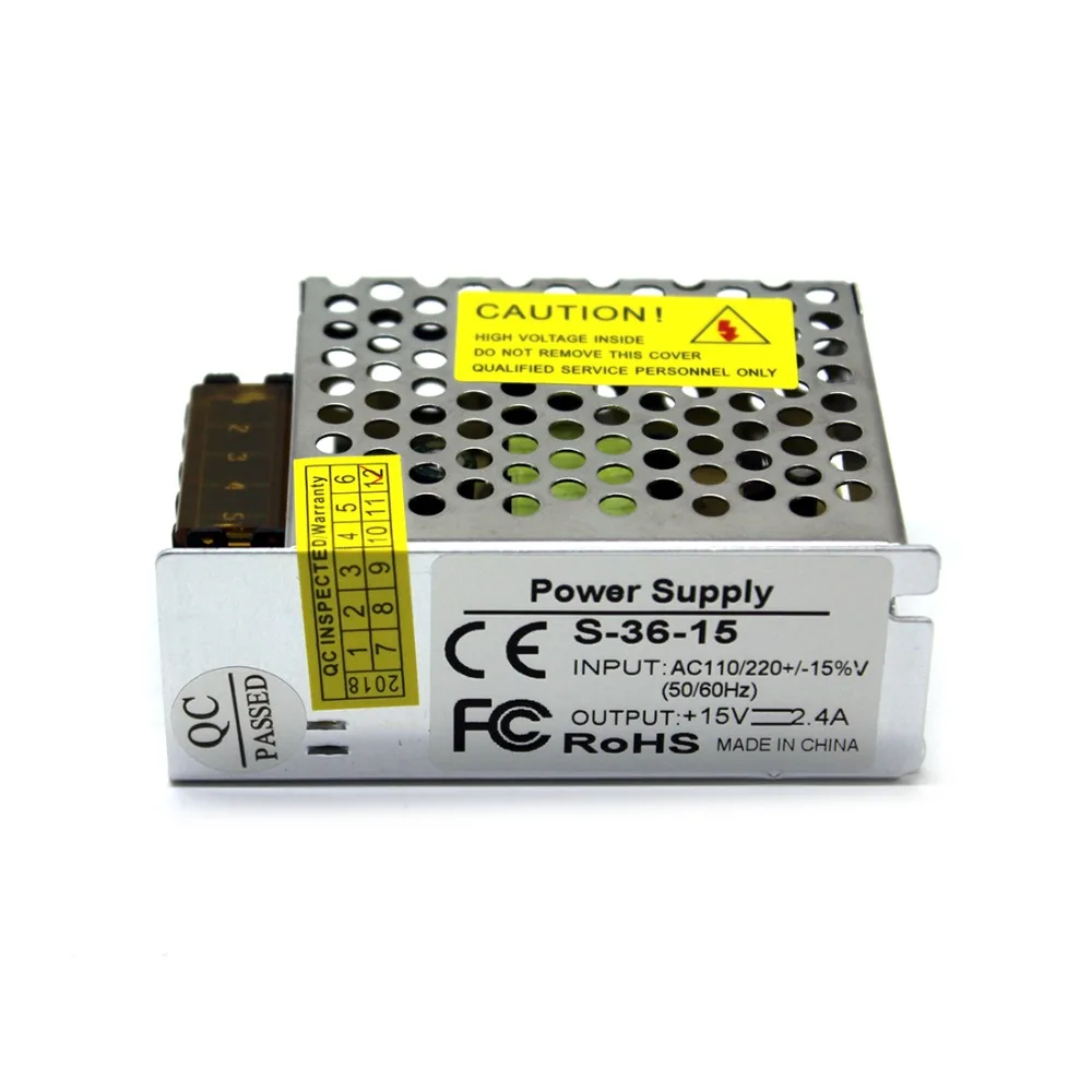 Регулируемый источник питания постоянного тока 15V 2.A 36W Импульсный драйвер