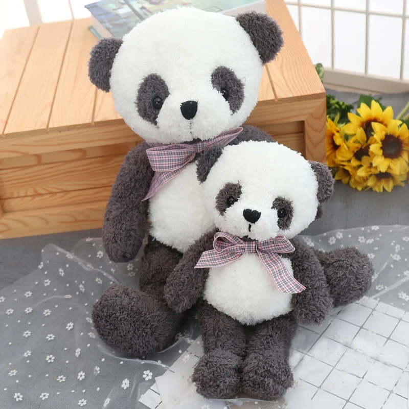 Niuniu Daddy The Jungle Animal Panda плюшевая игрушка с плюшевой пандой черно белая кукла удобная