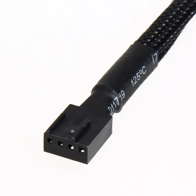4 шт. 4Pin PWM на 3/4 двойной компьютер чехол с вентилятором Кабель-адаптер рукавами |