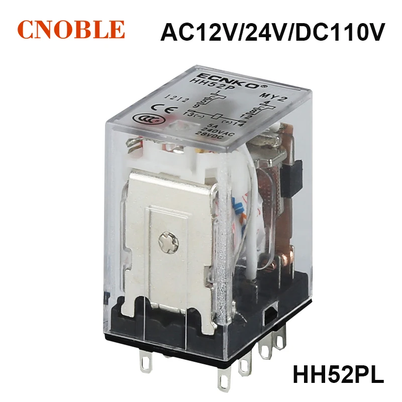 10 шт. MY2P HH52P MY2NJ 8-контактный DC12V/DC24V/AC220V катушка общего назначения DPDT микро мини