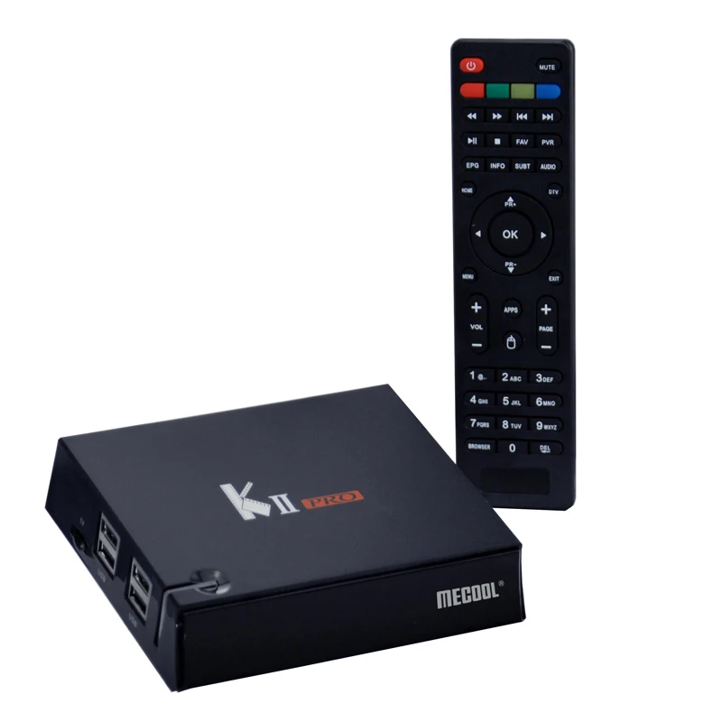 Amlogic S905D четырехъядерный Android 7,1 Mecool KII Pro tv Box 2G ram 16G rom 2,4G/5G Флешка-приставка медиаплеер DVB S2/S