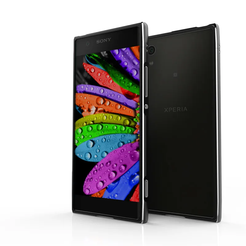 Чехол для Sony Xperia XA1 Ultra Dual металлический бампер с подсветкой рамка чехол