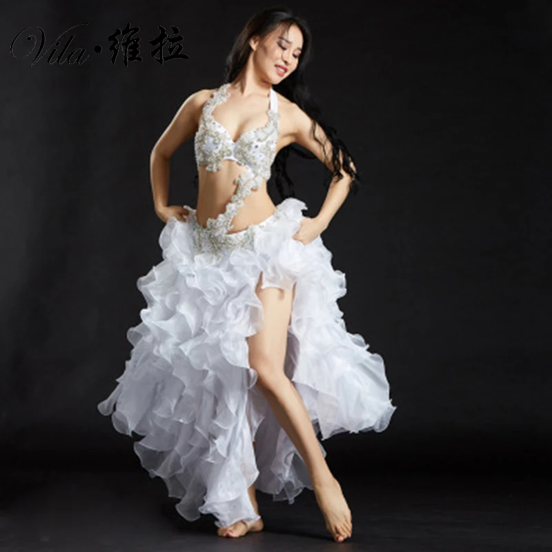 Женский костюм для танца живота комплект из 2 предметов бюстгальтер пояс и юбка