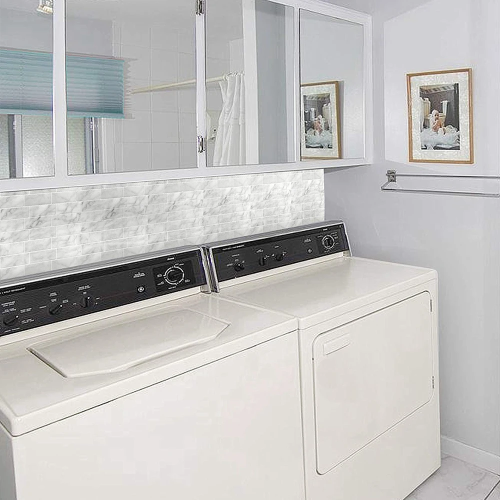 Яркая плитка мраморный камень самоклеящаяся 3D Водонепроницаемая обои