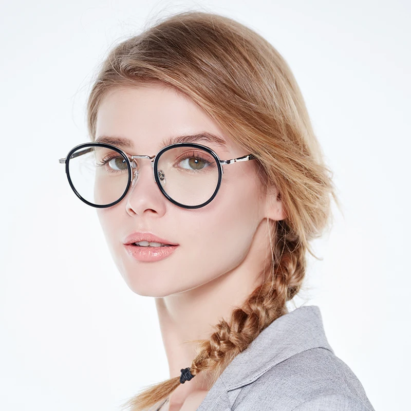 VEGOOS синие легкие очки антиглазные антибликовые блокирующие унисекс ретро