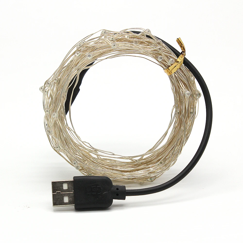 Гирлянда светодиодная 10 м 33 фута 5 В 100 светодиодов|string lights|usb string lightsfairy lamp |