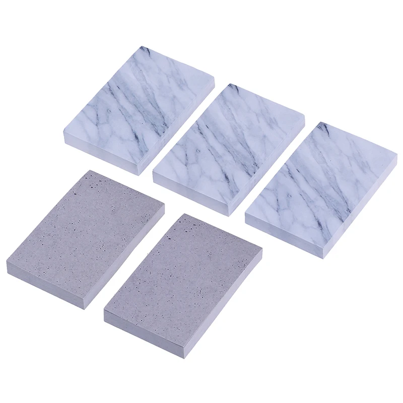 Самоклеящаяся Памятка мраморного цвета 1 шт. клейкая вкладка для заметок