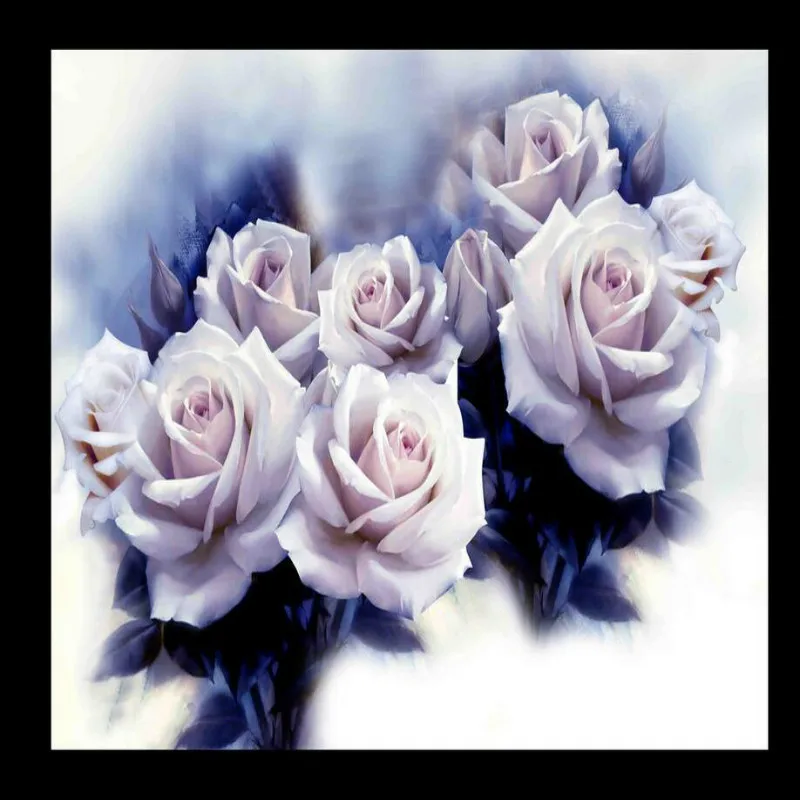 3D Wallpaper for Walls 3d Decorative Vinyl Wall Paper Background Painting Mural Wallpapers Beautiful White Rose Retro | Обустройство