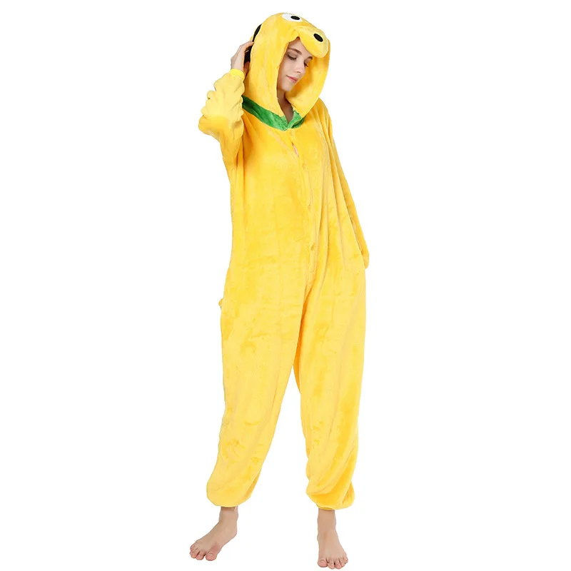 Женские пижамные комплекты Kigurumi с собакой зимние фланелевые пижамы милыми