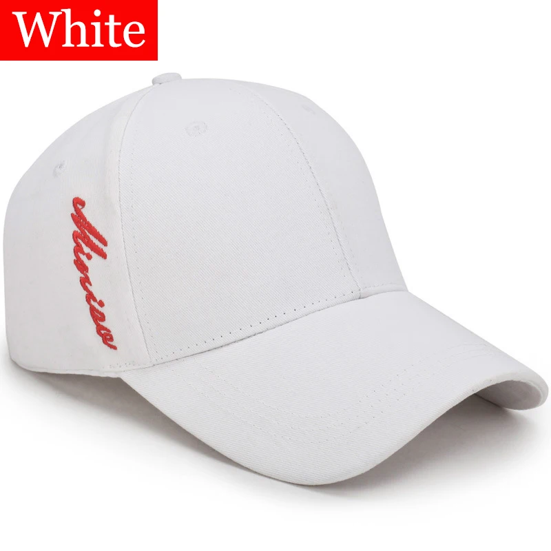 White RoxCober, новинка, летняя вышивка, защита от солнца, бейсболка, кепка, хлопок, для отдыха, Snapback, головные уборы для мужчин и женщин, солнцезащитные кости, Casquette gorras 3020 - Цвет: White