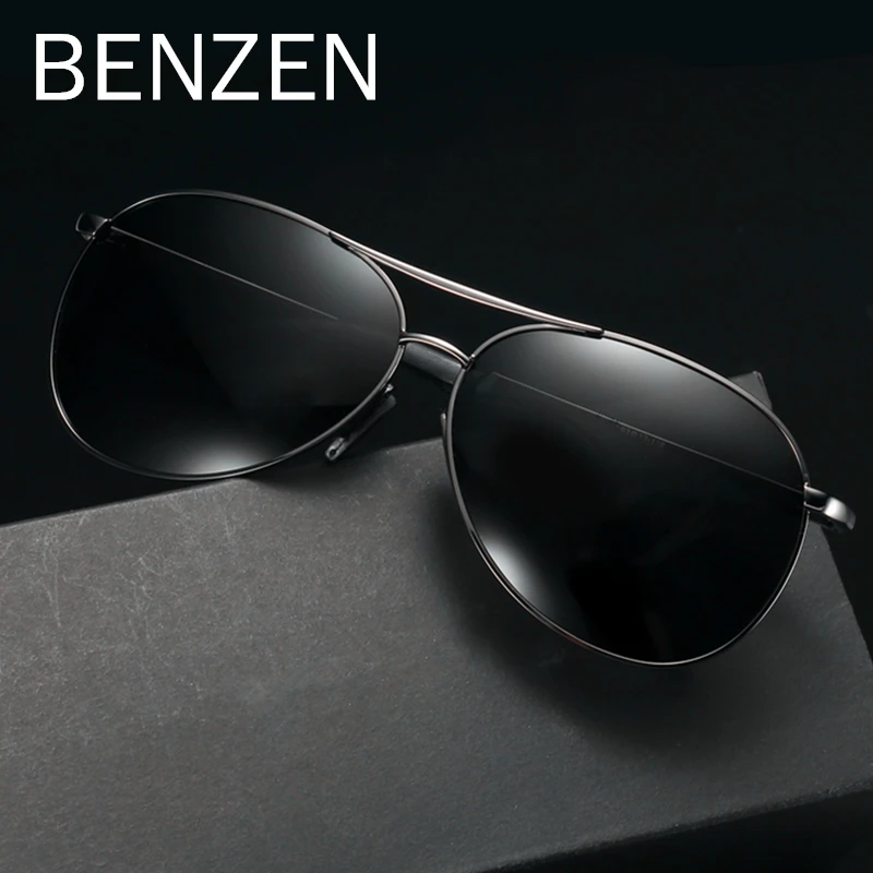 Солнцезащитные очки-авиаторы BENZEN мужские винтажные Поляризационные солнечные