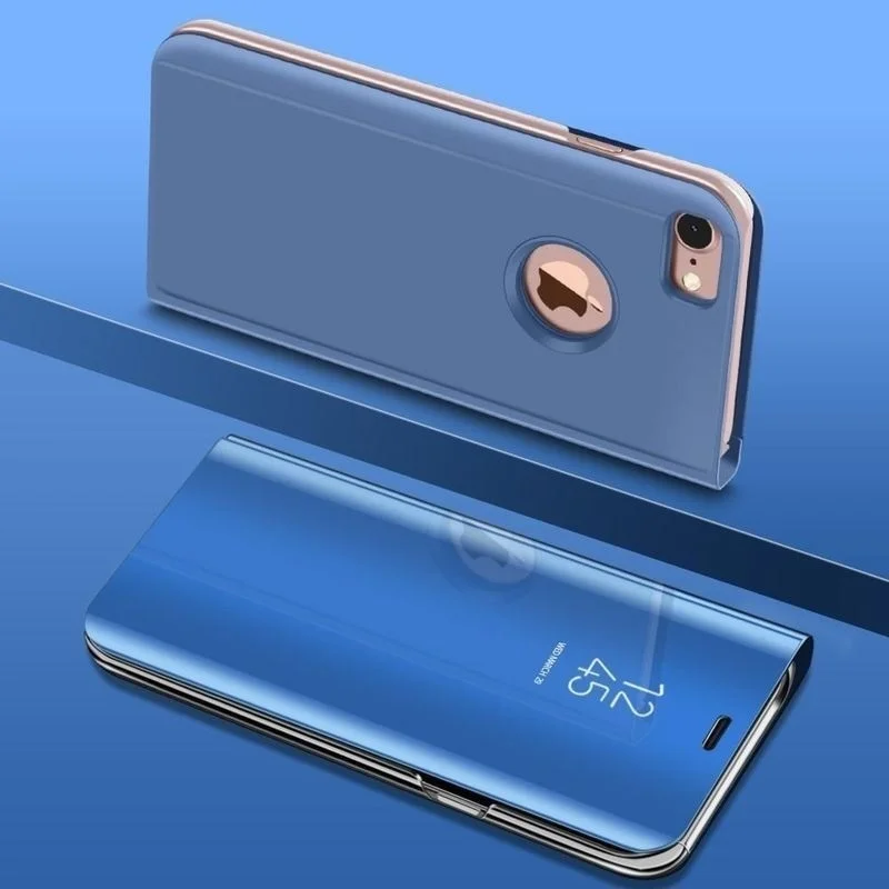 Роскошный умный зеркальный чехол calaste Clear View для samsung Galaxy S7 edge S9 plus откидная