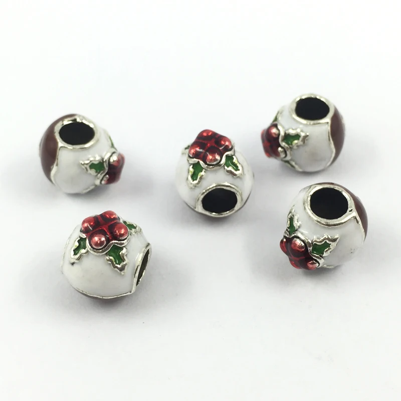 Рождественское платье с изображением рождественского цветка Европейские Бусины