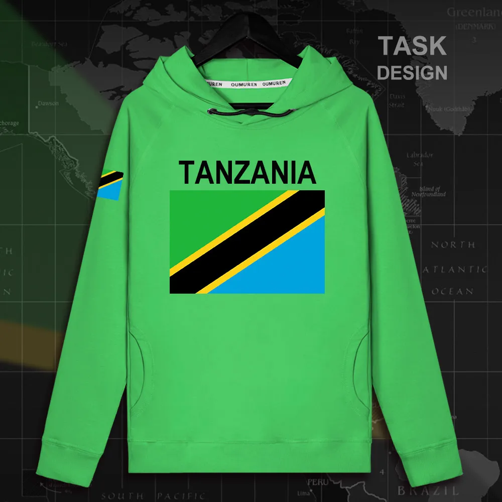 Танзанийская TZA Swahili TZ мужская толстовка с капюшоном пуловеры толстовки