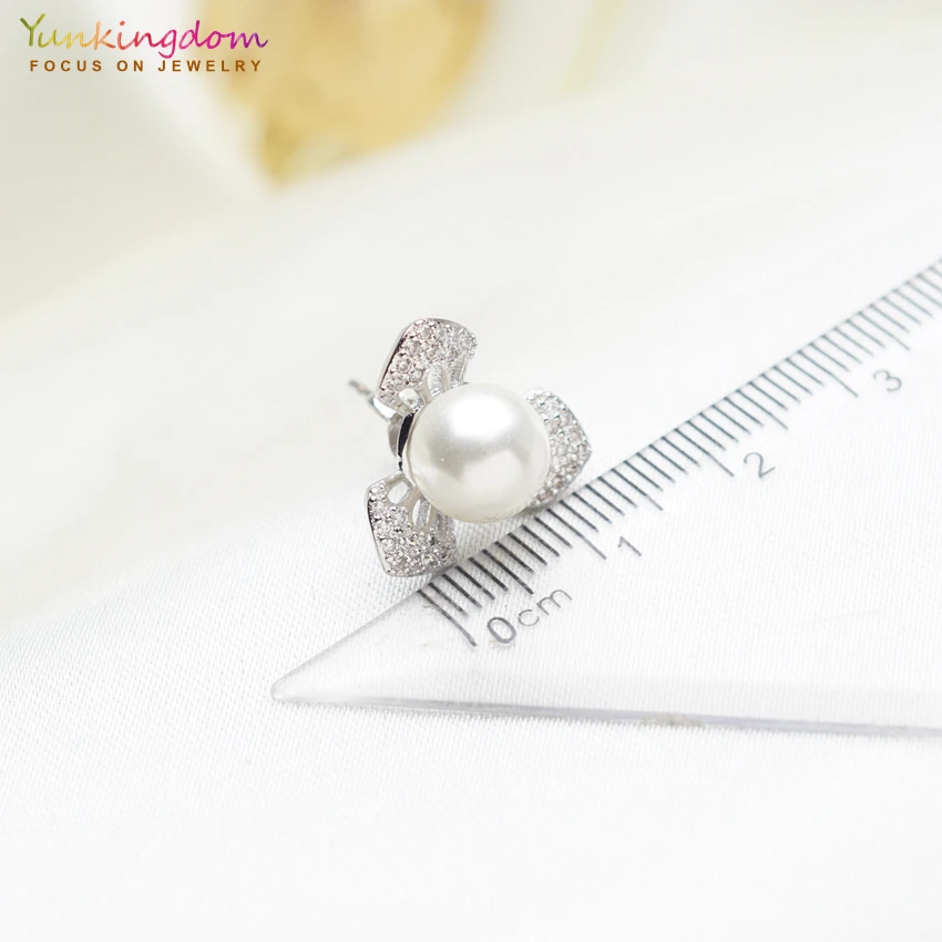 

Random 10 Pairs/Lot Cute Simulated-Pearl Earring Cubic Zirconia Earrings for Women Bridal Jewelry Wholesale Set